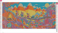 Thumbnail for Candy Corn Mountain Expedition timanttimaalauksen liimapintainen canvas 60x30cm
