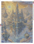 Thumbnail for Castle in the Clouds timanttimaalauksen liimapintainen canvas 60x80cm
