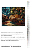 Thumbnail for Värikartta ja ohjeet - Cat Sleeping Under Christmas Tree 50x40cm