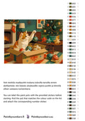 Thumbnail for Värikartta ja ohjeet - Cat with Christmas Ornaments 40x30cm