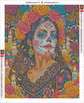 Thumbnail for Catrina Day of the Dead timanttimaalauksen liimapintainen canvas 40x50cm