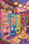 Thumbnail for Timanttikuvio - Cats at Vending Machines