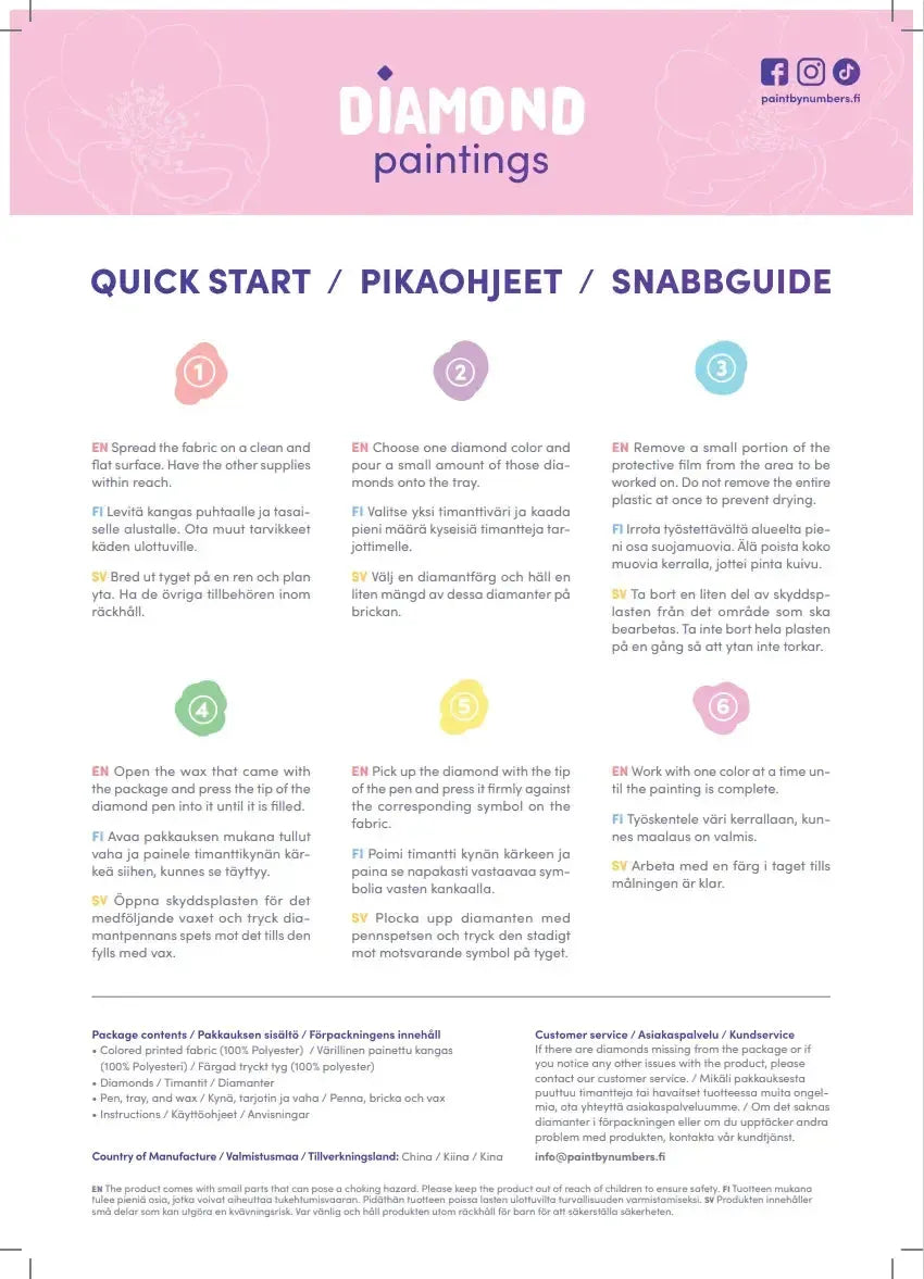 Serenity 20x40cm - Timanttimaalaus