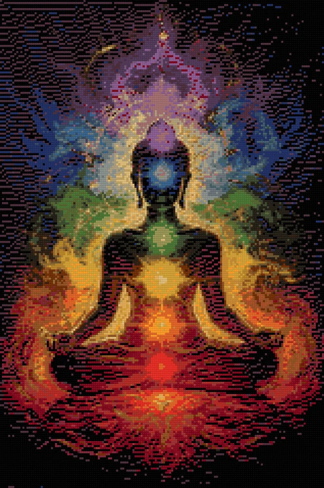 Timanttikuvio - Chakra Buddha