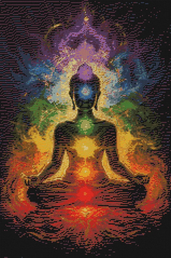 Timanttikuvio - Chakra Buddha