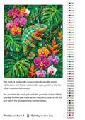 Thumbnail for Värikartta ja ohjeet - Chameleon and Orchids 40x50cm