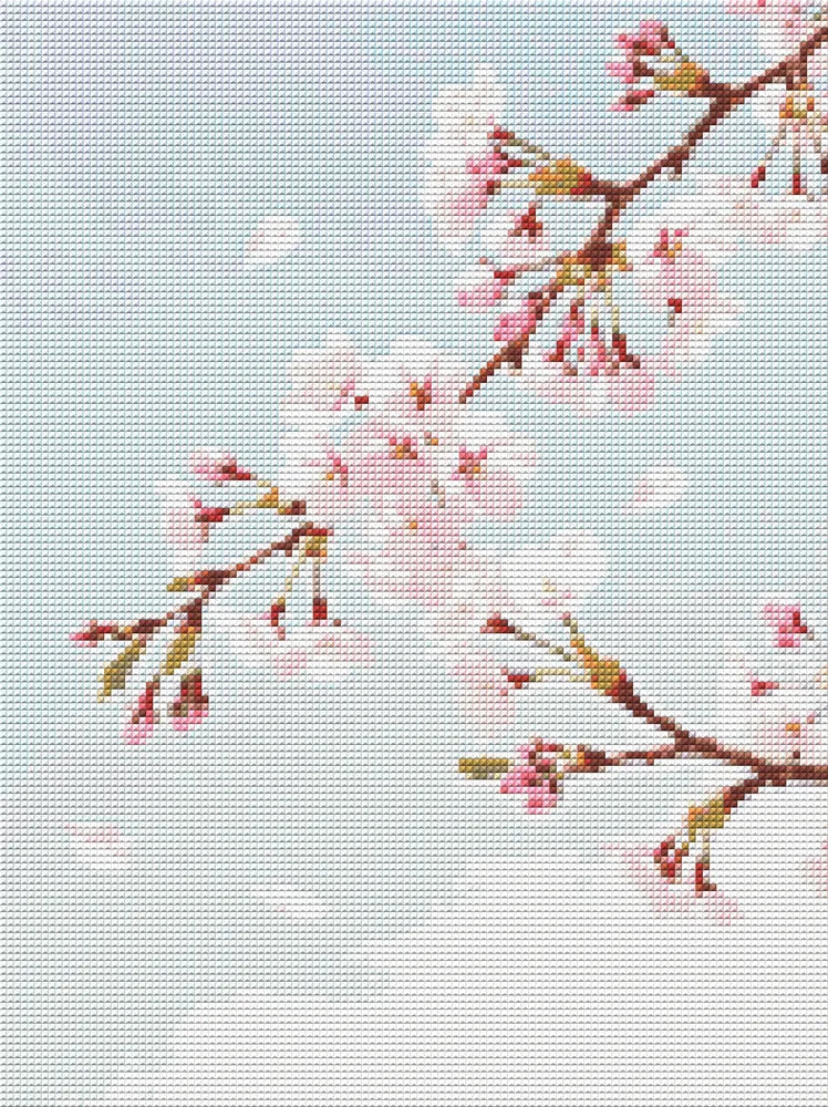 Timanttikuvio - Cherry Blossom Branch
