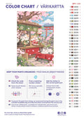 Thumbnail for Numeromaalaus: Värikartta ja ohjeet - Cherry Blossom Tea Stand 40x60cm