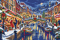 Thumbnail for Christmas Eve above the Canal, 60x40 cm timanttimaalaus – lopullisen kuvion esikatselu