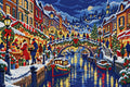 Thumbnail for Christmas Eve above the Canal, 60x40 cm timanttimaalaus – koko kuvion esikatselu ilman lähikuvaa