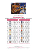 Thumbnail for Christmas Fair timanttimaalauksen värikartta – 34 DMC-väriä