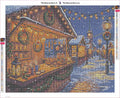 Thumbnail for Christmas Fair timanttimaalauksen liimapintainen canvas 50x40cm