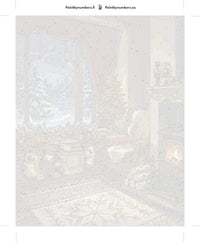Thumbnail for Numeroitu kangas - Christmas Living Room Scene 40x50cm
