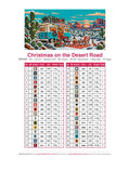 Thumbnail for Christmas on the Desert Road timanttimaalauksen värikartta – 36 DMC-väriä