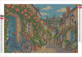 Thumbnail for Circus Lane Bicycle Stop timanttimaalauksen liimapintainen canvas 45x30cm