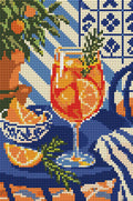 Thumbnail for Citrus Spritz in the Sun, 20x30 cm timanttimaalaus – lopullisen kuvion esikatselu