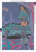 Thumbnail for City Girl timanttimaalauksen liimapintainen canvas 40x60cm
