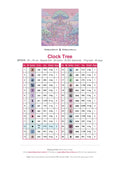 Thumbnail for Clock Tree timanttimaalauksen värikartta – 28 DMC-väriä