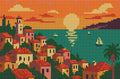 Thumbnail for Timanttikuvio - Coastal Village Sunset