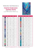 Thumbnail for Colorful Underwater Fantasy Scene timanttimaalauksen värikartta – 40 DMC-väriä