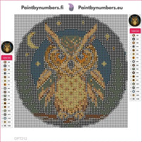Thumbnail for Copper Owl timanttimaalauksen liimapintainen canvas 20x20cm