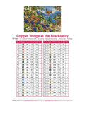 Thumbnail for Copper Wings at the Blackberry timanttimaalauksen värikartta – 42 DMC-väriä