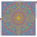 Thumbnail for Cosmic Lotus Mandala timanttimaalauksen liimapintainen canvas 60x60cm