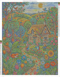 Thumbnail for Cottage Garden timanttimaalauksen liimapintainen canvas 70x90cm