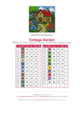 Thumbnail for Cottage Garden timanttimaalauksen värikartta – 21 DMC-väriä