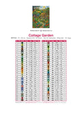 Thumbnail for Cottage Garden timanttimaalauksen värikartta – 60 DMC-väriä