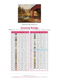 Thumbnail for Covered Bridge timanttimaalauksen värikartta – 37 DMC-väriä