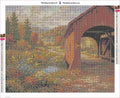 Thumbnail for Covered Bridge timanttimaalauksen liimapintainen canvas 50x40cm