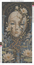 Thumbnail for Cracked Mask timanttimaalauksen liimapintainen canvas 40x80cm