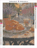 Thumbnail for Croissants and Coffee timanttimaalauksen liimapintainen canvas 30x40cm