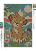 Thumbnail for Cub with the Crooked Crown timanttimaalauksen liimapintainen canvas 20x30cm
