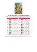 Thumbnail for Cub with the Crooked Crown timanttimaalauksen värikartta – 20 DMC-väriä
