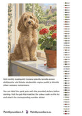 Thumbnail for Värikartta ja ohjeet - Curly Dog on Windowsill 40x60cm