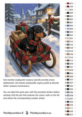 Thumbnail for Värikartta ja ohjeet - Dachshund on Sled 30x40cm