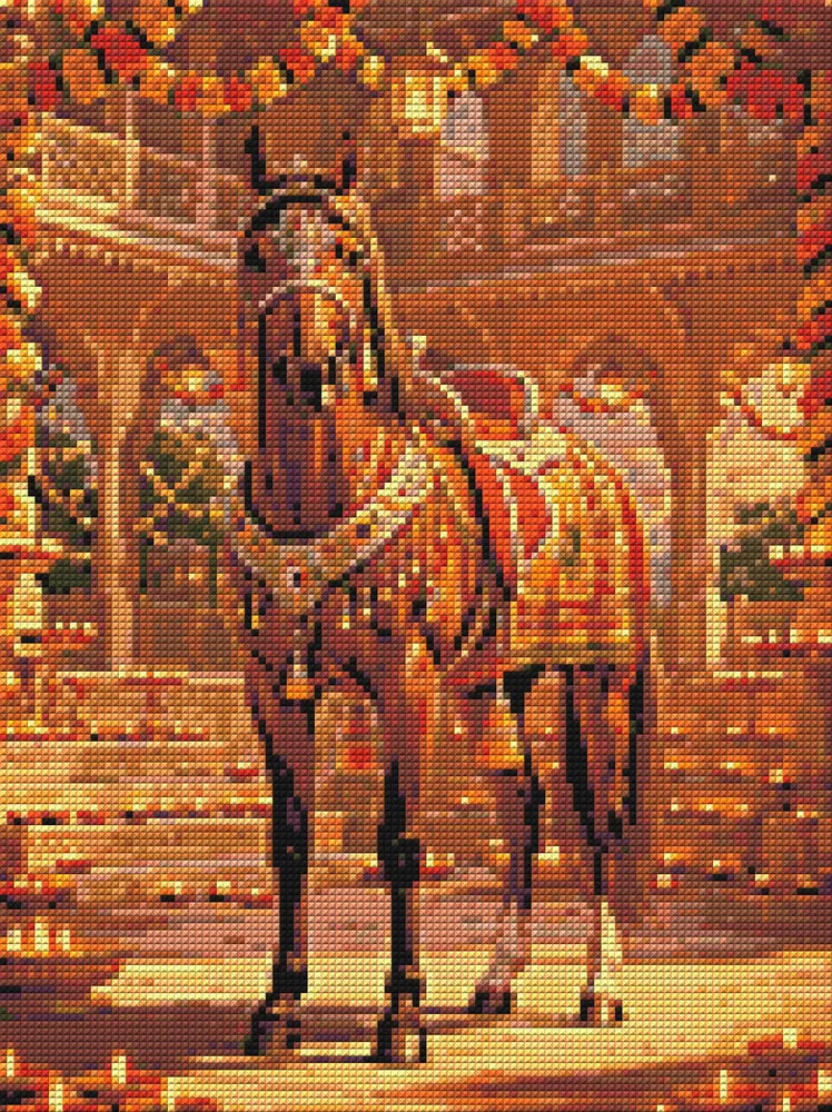Timanttikuvio - Decorated Royal Horse