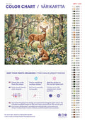 Thumbnail for Värikartta ja ohjeet - Deer Fox Rabbit Birds 50x40cm