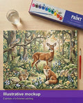 Thumbnail for Valmiin numeromaalauksen havainnekuva - Deer Fox Rabbit Birds 50x40cm