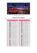 Thumbnail for Desert City Night timanttimaalauksen värikartta – 50 DMC-väriä