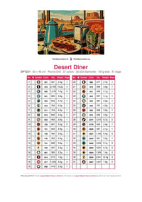 Thumbnail for Desert Diner timanttimaalauksen värikartta – 37 DMC-väriä