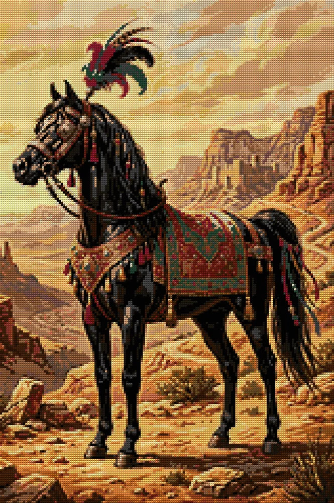 Timanttikuvio - Desert Horse