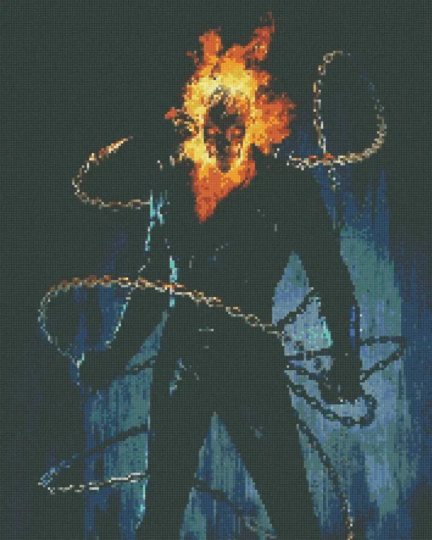 Ghost Rider 30x40cm - Timanttimaalaus