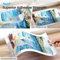 Thumbnail for Lakka kiinnittää timantit vahvasti, mutta kangas säilyy joustavana ja taipuuvana.