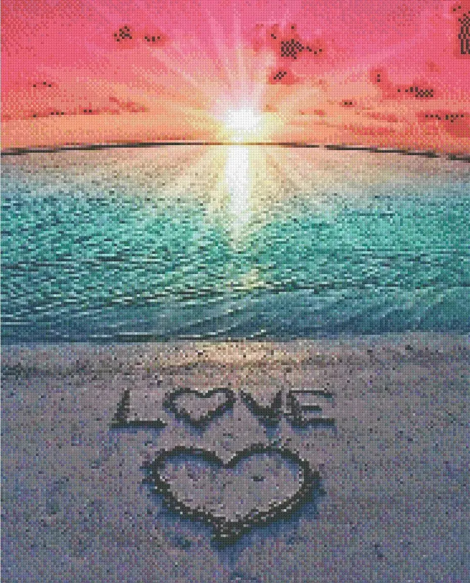 Love Letters by the Shore 40x50cm - Timanttimaalaus