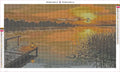 Thumbnail for Dockside Lantern timanttimaalauksen liimapintainen canvas 70x40cm