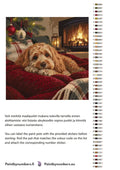 Thumbnail for Värikartta ja ohjeet - Dog by Christmas Fireplace 50x50cm