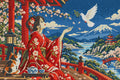 Thumbnail for Dove over the Crimson Robe, 60x40 cm timanttimaalaus – koko kuvion esikatselu ilman lähikuvaa